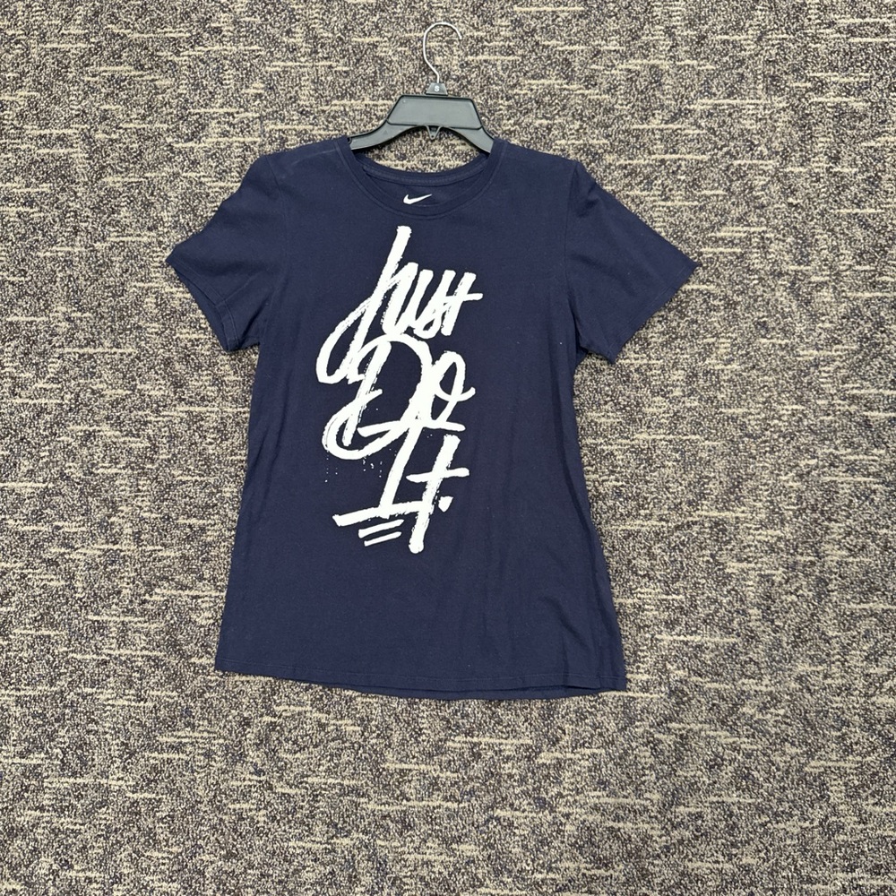Nike Dark Blue Tee with White Graphic